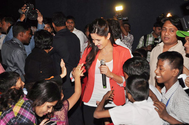 Katrina Kaif enjoys special screening of 3D animation movie Main Krishna Hoon with underprivileged children